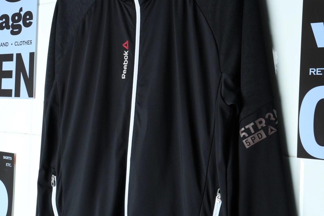 (XL-2XL) 리복 집업 바람막이 점퍼자켓 져지 이미지