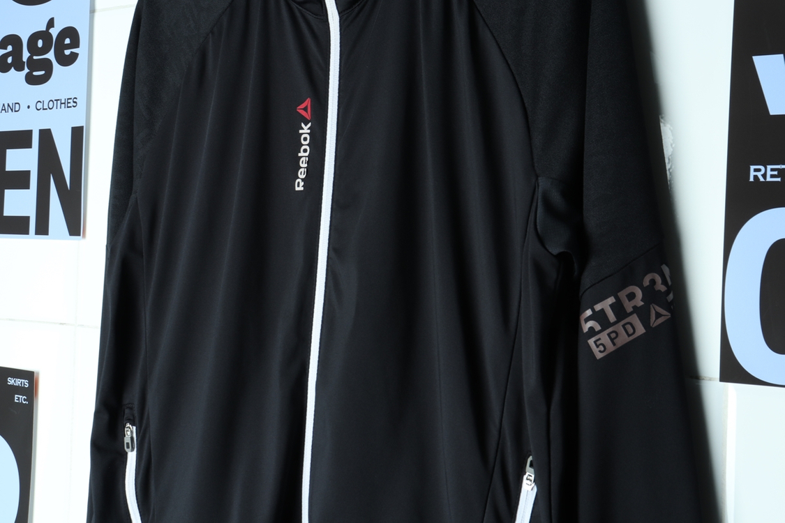 (XL-2XL) 리복 집업 바람막이 점퍼자켓 져지 이미지