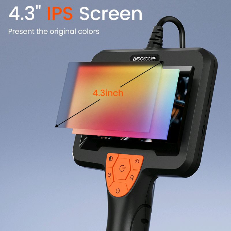 새상품) 15M 내시경카메라 4.3인치 FHD 누수탐지 배관검사 이미지