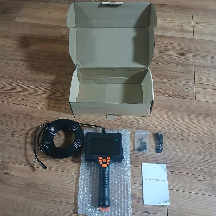 새상품) 15M 내시경카메라 4.3인치 FHD 누수탐지 배관검사 이미지