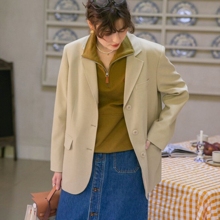 르니나(LENINA) 재클린 클래식 자켓 프리사이즈 새상품 이미지