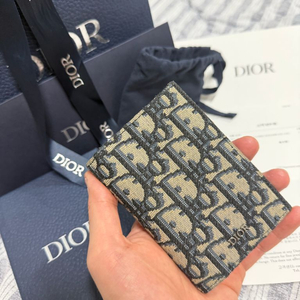 디올 오블리크 오거나이저 카드지갑 풀구성 상태 최상 이미지