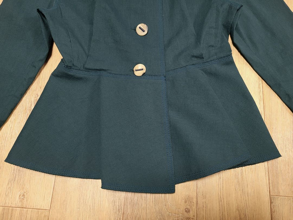 랑방컬렉션(LANVIN) 린넨 블렌드 페플럼자켓 55 이미지