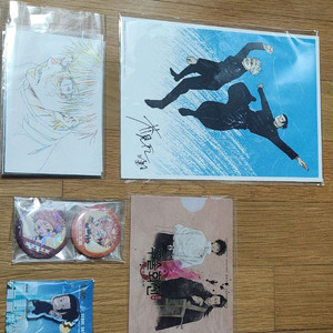 주술회전 게토 아크릴 블록, 엽서, 캔뱃지 굿즈 특전 판매 이미지