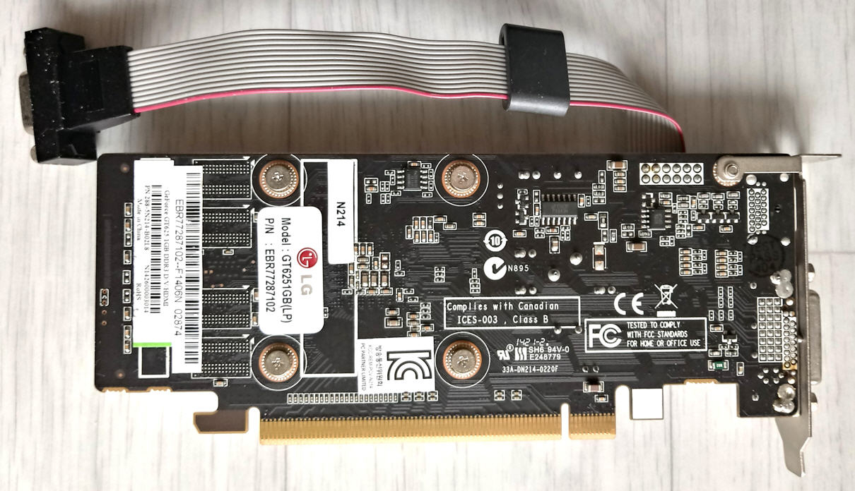 LP형 GT625 1GB LG(Zotac)그래픽카드 이미지