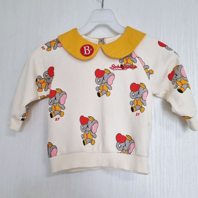 베베드피노 베이비 카라 맨투맨 티셔츠 90 이미지