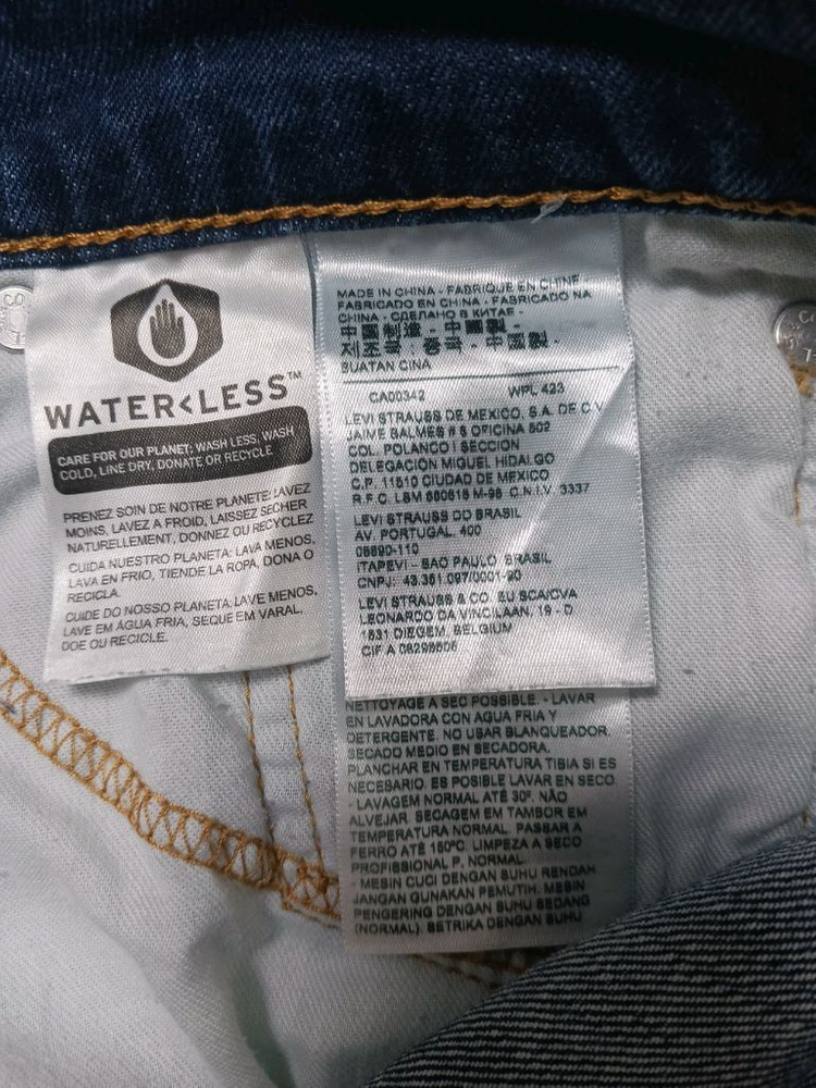 [33] 리바이스 511 중청 빈티지 워싱 슬림진 청바지 이미지