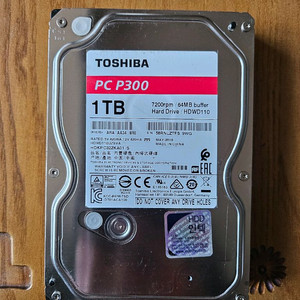 급매 CCTV 도시바 PC P300 1TB 하드디스크 이미지