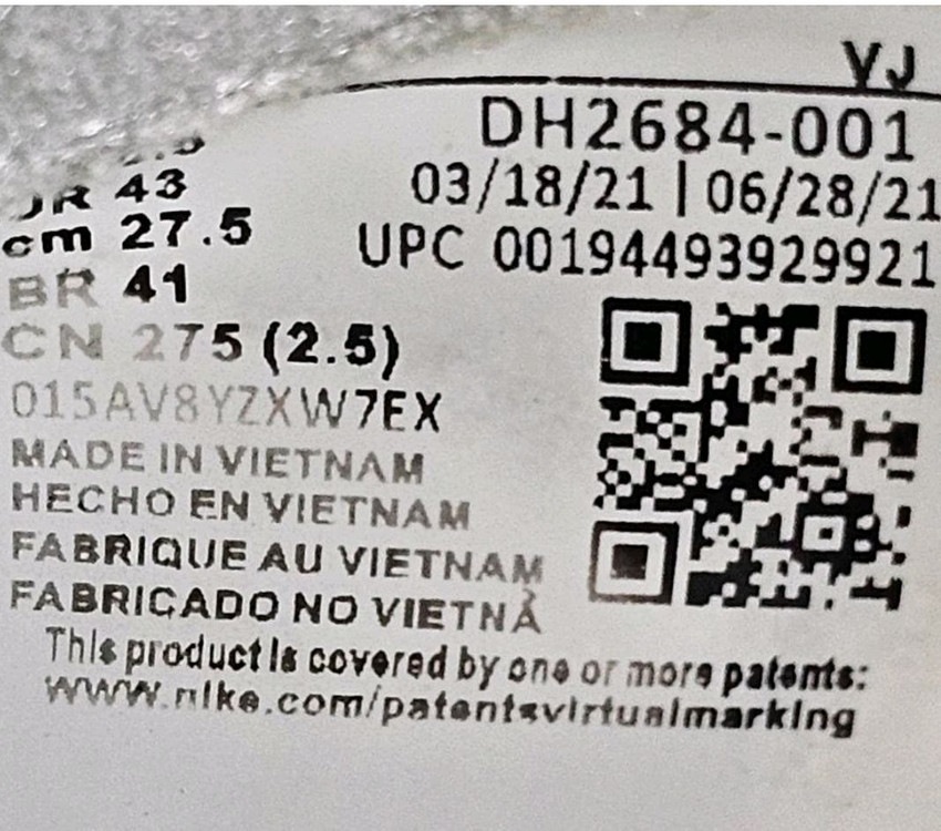 정품)나이키 사카이(정품) 남성 운동화 사이즈275 DH2684-01 이미지