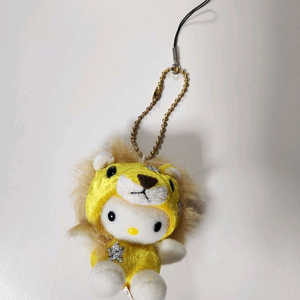 헬로키티 사자자리 인형 마스코트 키티 스트랩 고전 키티 별자리 이미지