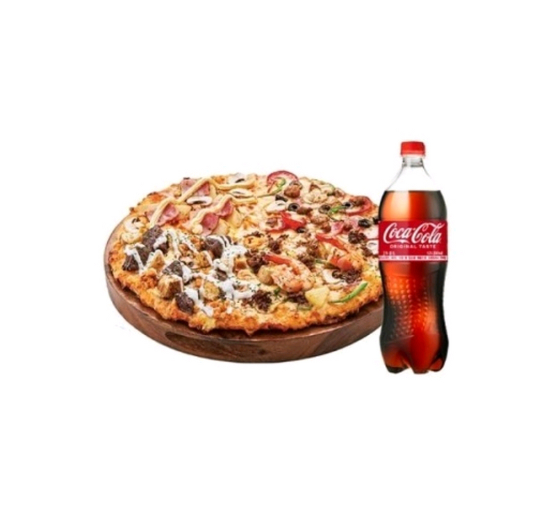 도미노피자 (포테이토피자 리얼불고기 블랙타이거슈림프 베스트콰트로 와일드웨스트 손흥민피자 우리고구마피자 슈퍼슈프림피자 이미지