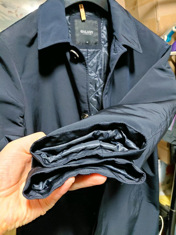 [갤럭시]라이프스타일 패딩 인 퀄팅 트렌치코트100사이즈 이미지