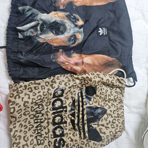 아디다스 강아지 프린트 드로스트링 백팩 이미지