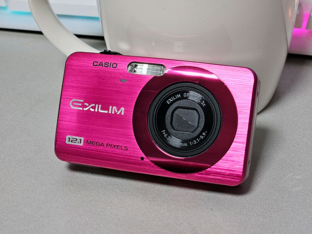 카시오 엑슬림 z90 핑크 카리나 츄 디카 이미지