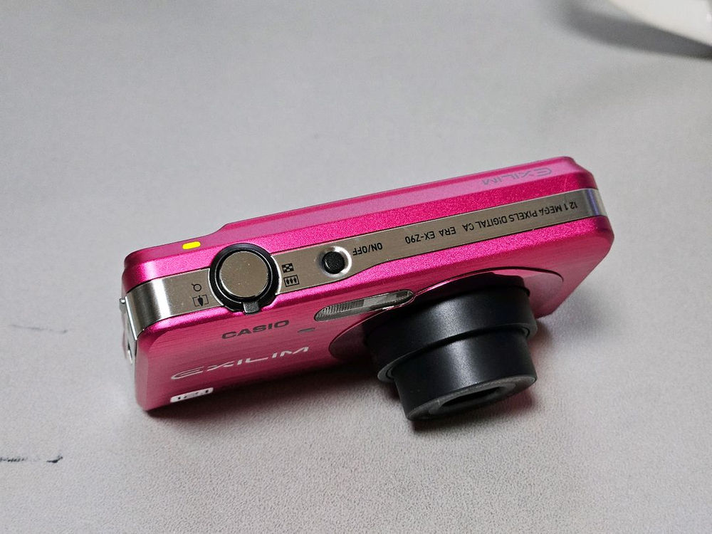 카시오 엑슬림 z90 핑크 카리나 츄 디카 이미지