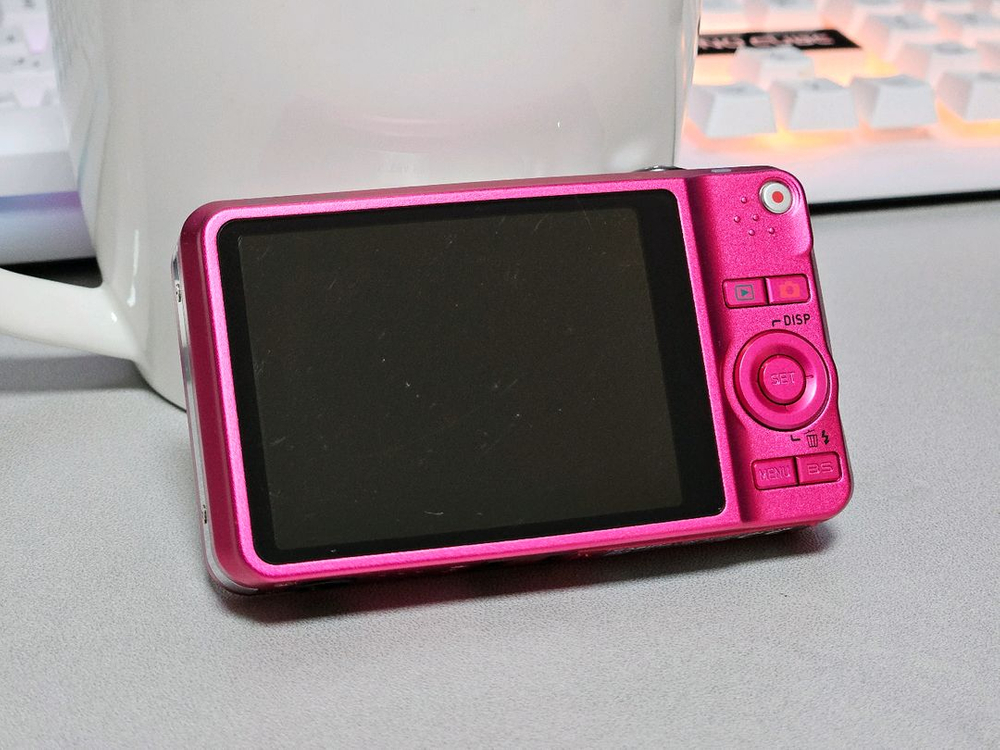 카시오 엑슬림 z90 핑크 카리나 츄 디카 이미지