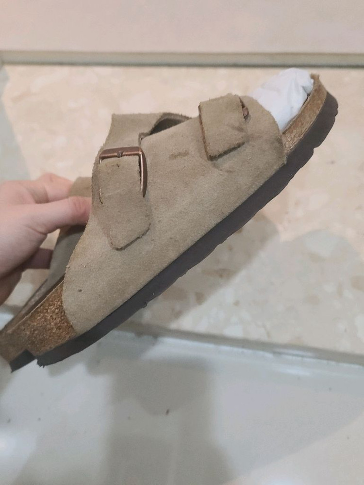 버켄스탁 취리히 스웨이드 여름 샌들 신발 36 230 베이지브라운 이미지