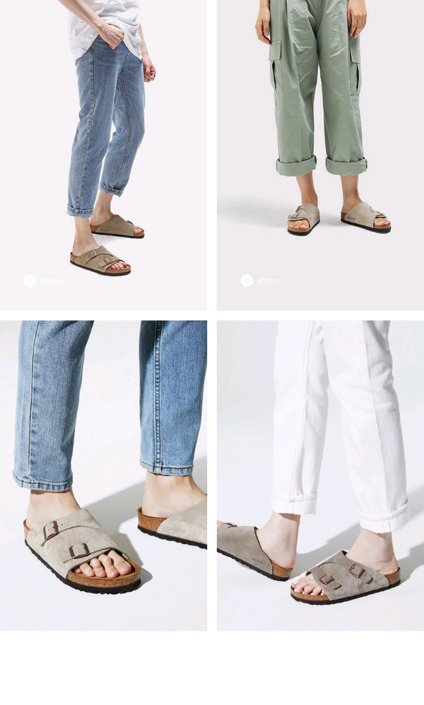 버켄스탁 취리히 스웨이드 여름 샌들 신발 36 230 베이지브라운 이미지