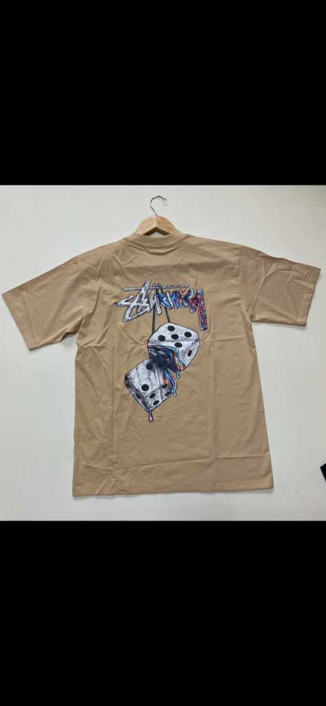 스투시 다이스 반팔 티셔츠 베이지 L(100)새상품 이미지