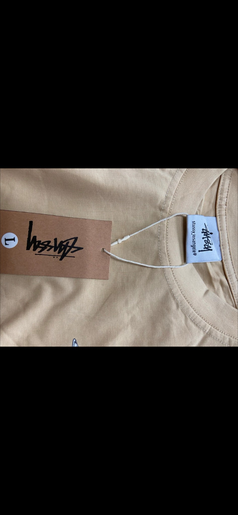 스투시 다이스 반팔 티셔츠 베이지 L(100)새상품 이미지