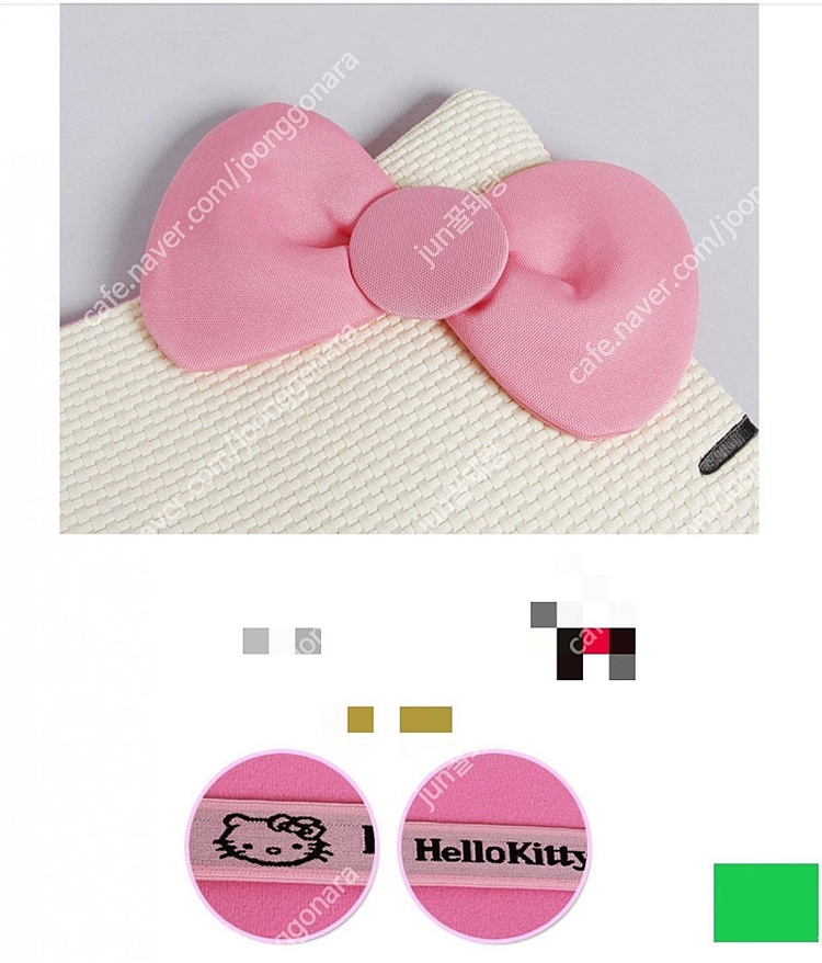 키티 차량용품 자동차 시트커버 헬로키티 매쉬 통기성 시트커버 #완전새거# 이미지