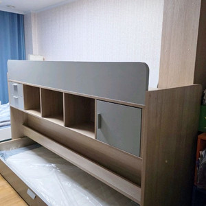 <가격내림>꿈꾸는요셉 엘리 책상침대 풀세트(새상품 오가닉 매트리스 포함) 이미지