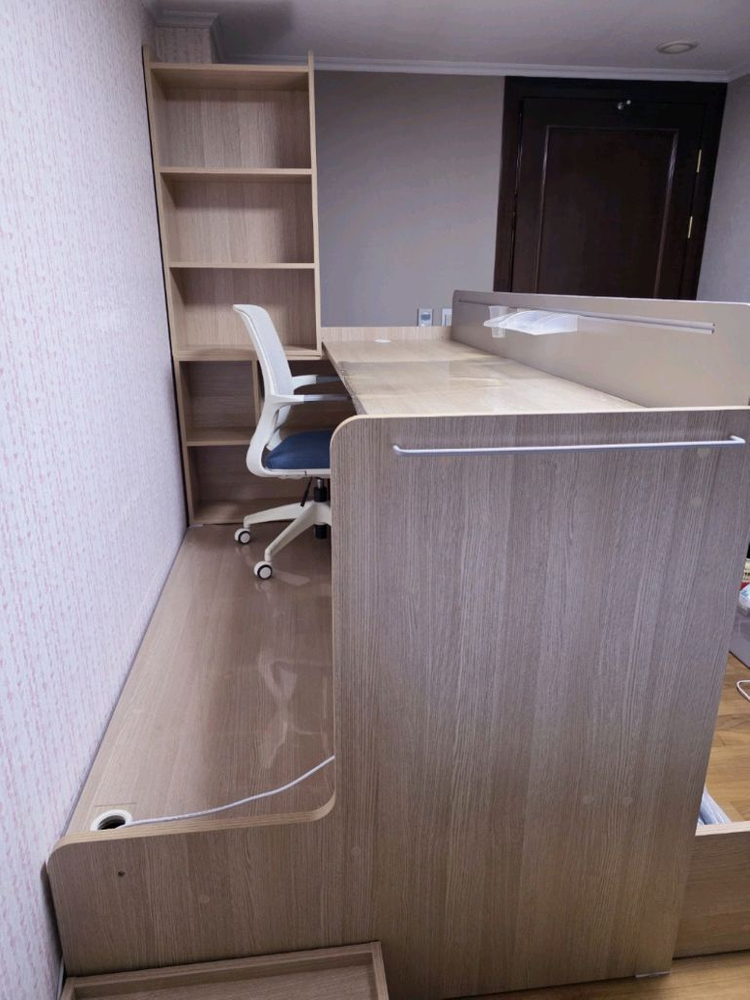 <가격내림>꿈꾸는요셉 엘리 책상침대 풀세트(새상품 오가닉 매트리스 포함) 이미지