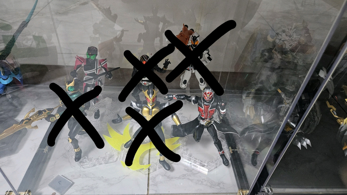 가조립 (피규어라이즈) 가면라이더 프라모델 일괄 판매 이미지