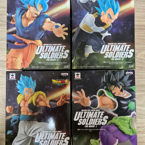 (일괄미개봉)드래곤볼 얼티밋 솔저스 피규어 4종세트 일괄판매합니다 이미지