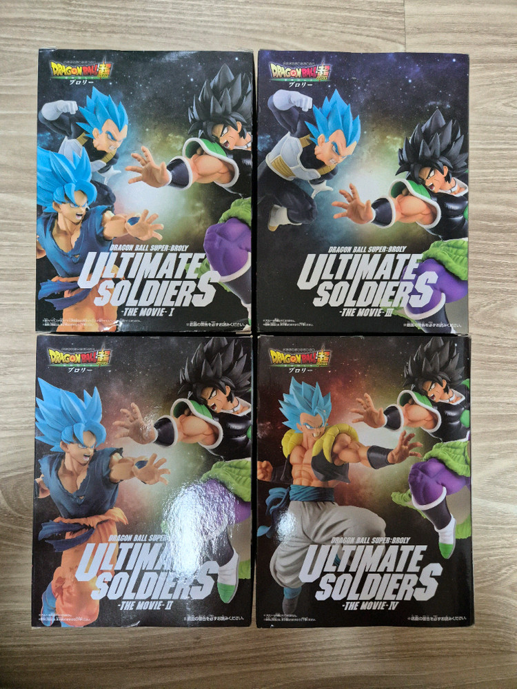 (일괄미개봉)드래곤볼 얼티밋 솔저스 피규어 4종세트 일괄판매합니다 이미지