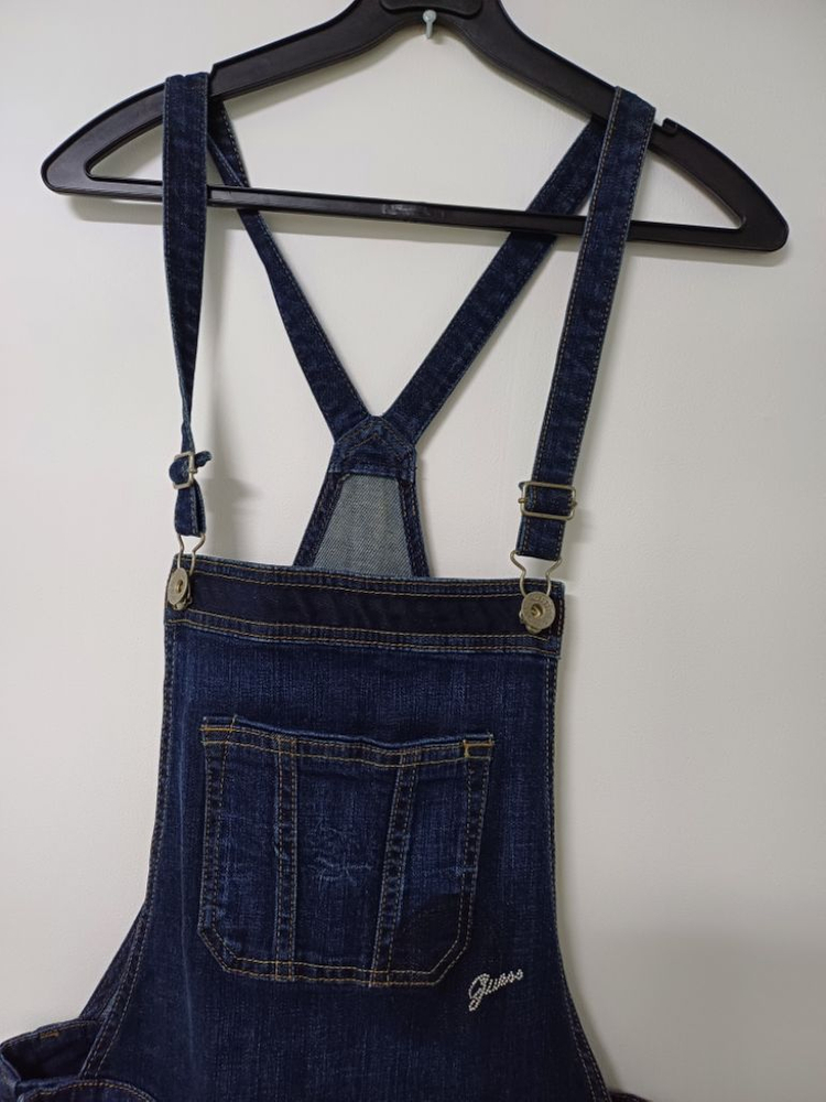 여성 게스 데님 멜빵바지 (새상품급.사방스판28) 이미지