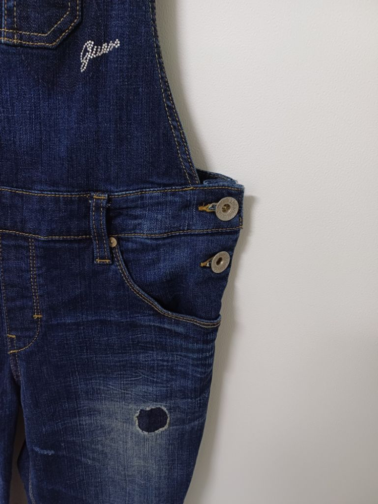 여성 게스 데님 멜빵바지 (새상품급.사방스판28) 이미지