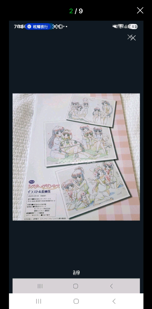 (일본 서적) 애니 시스터 프린세스 일러스트 원화집 (65P) 이미지