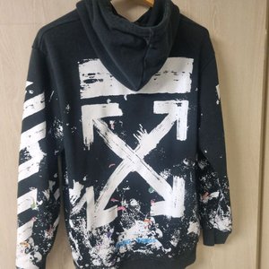 OFF 페인팅 블랙 후드티[L] 이미지