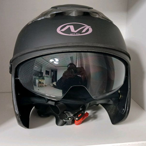 MT-22 RS-10 소두핏 헬멧 오토바이 바이크 전기스쿠터 썬바이저 더블쉴드 오픈페이스(M)실드랑 볼패드가 없어서 이미지