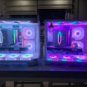 3080ti 게이밍 컴푼터i 2대 동일사양 커플용 올화이트 이미지