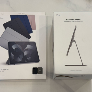 엘라고 아이패드 마그네틱 스탠드 + 마그네틱 폴리오 케이스(분리형) 일괄 판매 합니다. 이미지