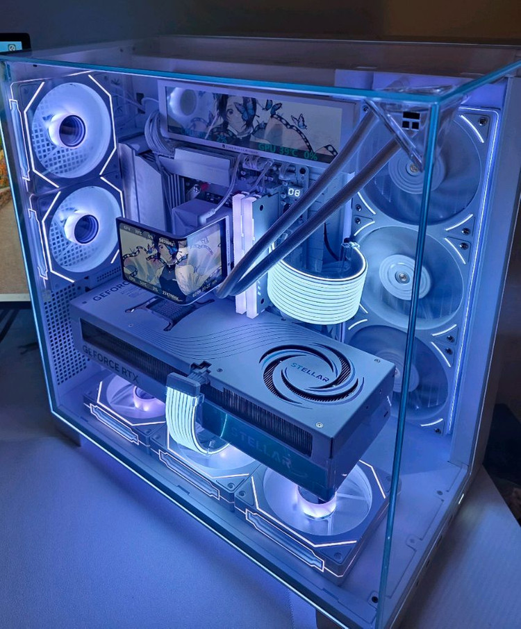 라이젠9 9950x3d rtx5090 화이트PC 이미지