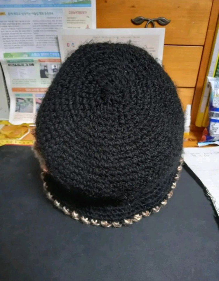 여성 비니 와치캡 겨울 도톰한 기모 패션 니트 모자 이미지