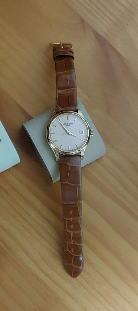 주문제작 엘리게이터 시계 스트랩 / 라이트브라운 이미지