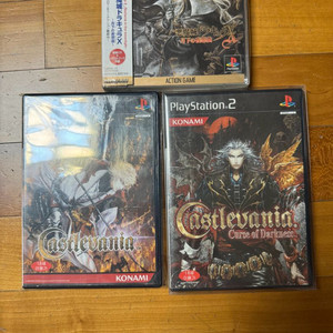 PS1 PS2 악마성 드라큘라 게임 타이틀 3종 이미지
