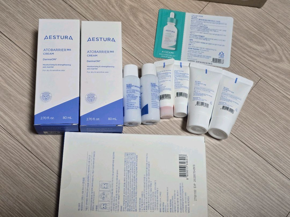 에스트라 아토베리어365 크림 80ml 2개 및 로션,마스크팩 외 일괄 이미지