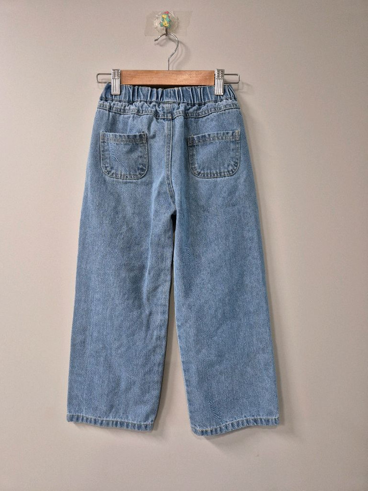 여아 리본 자수 청바지 130 이미지