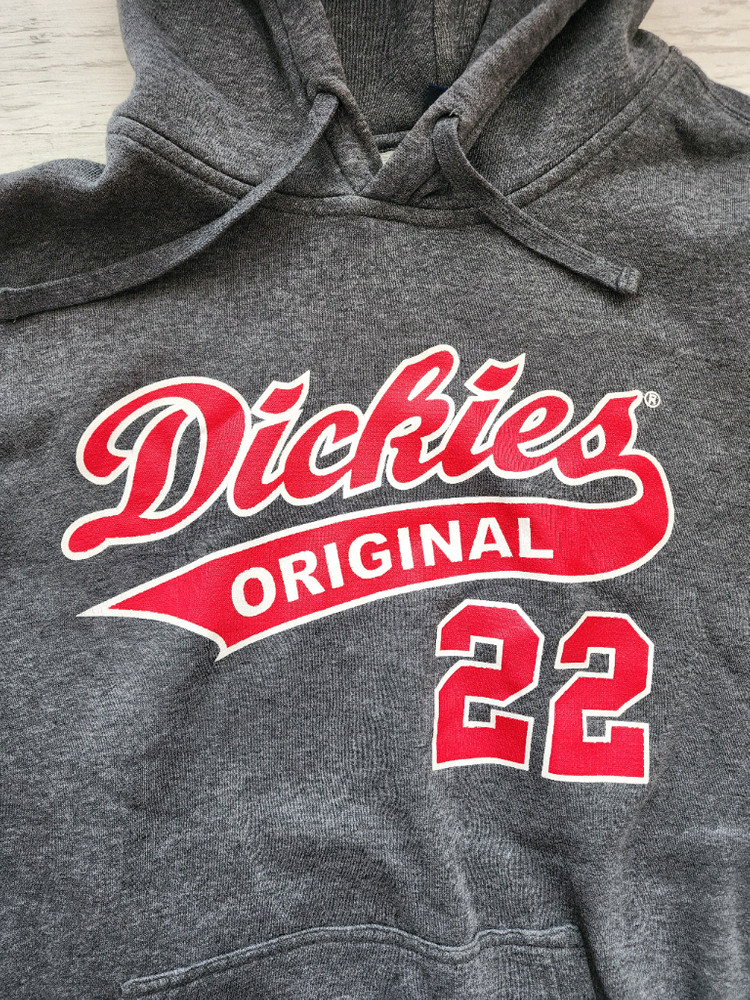 DICKIES 디키즈 회색 후드티. L(100)사이즈 그레이 후드 티셔츠 이미지