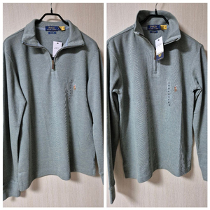 (새제품) 정품 폴로 랄프로렌 반집업 코튼 니트 스웨터 S.XS 두가지 이미지