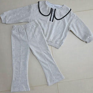 (새상품) 여아 카라 반집업맨투맨 상하복세트 120사이즈 이미지