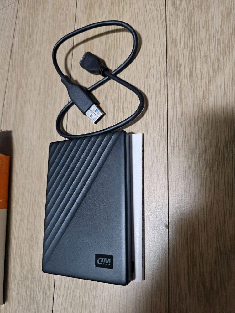 WD 마이 패스포트 1TB 포터블 외장 하드 드라이브 블랙 이미지