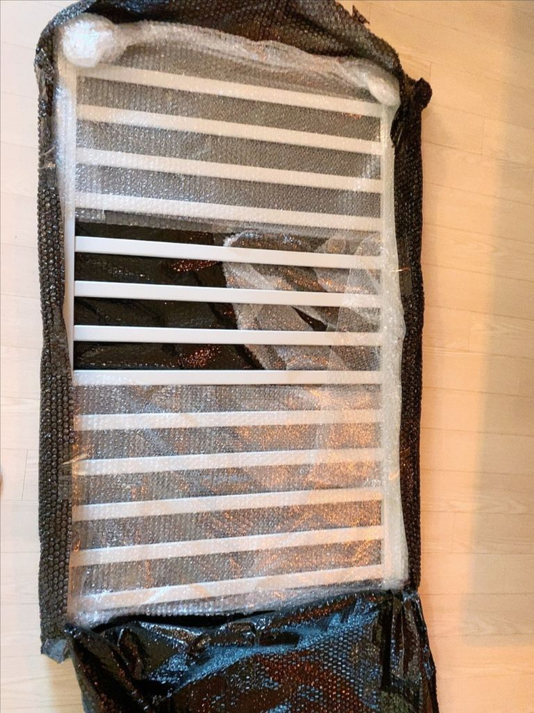 쁘띠라뱅 에코베어 아기침대 +메트리스+침대가드 모두 포함 이미지