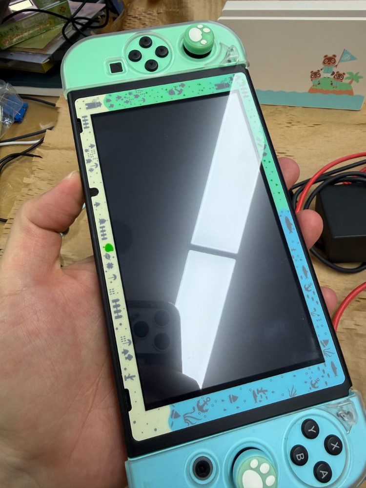 닌텐도 스위치 동물의 숲 에디션 풀박스 + 악세서리(업스케일링) 이미지