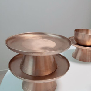 방짜 황동 제기 놋그릇 방짜유기 15cm 판매해요(개당가격) 이미지